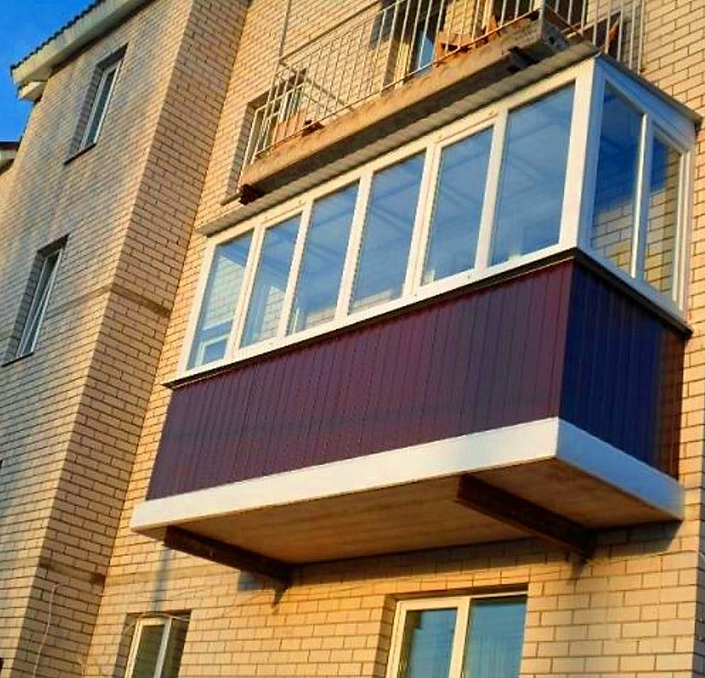 Внешняя отделка балконов и лоджий по низким ценам в Астаны. Дон Балкон 299-99-66
